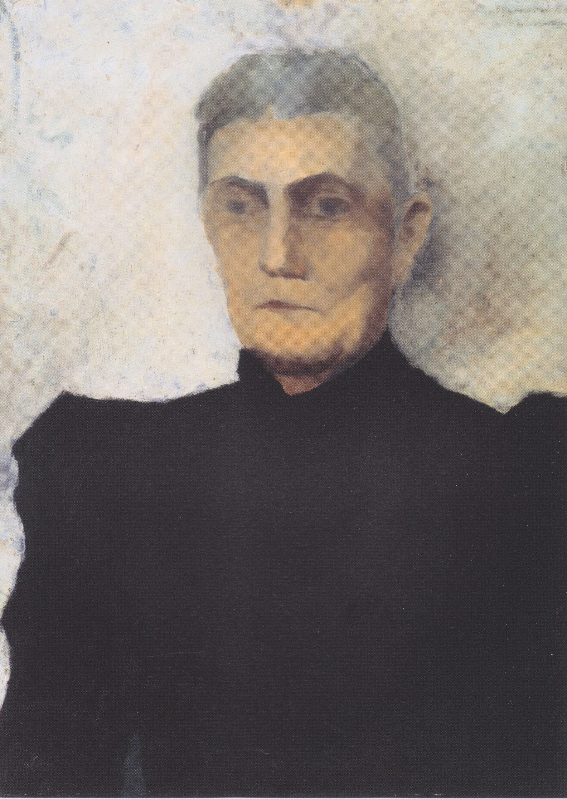 Portrait of an old woman (1898) - Paula Modersohn-Becker Tablo