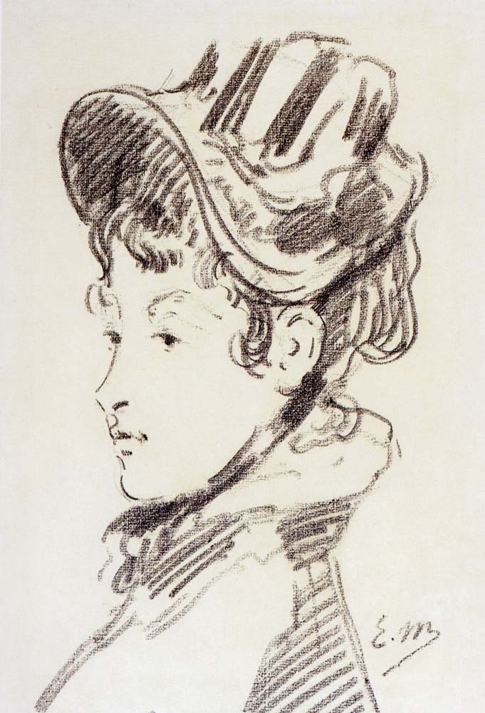 Portrait of madame Julles Guillemet (1878) - Edouard Manet Tablo
