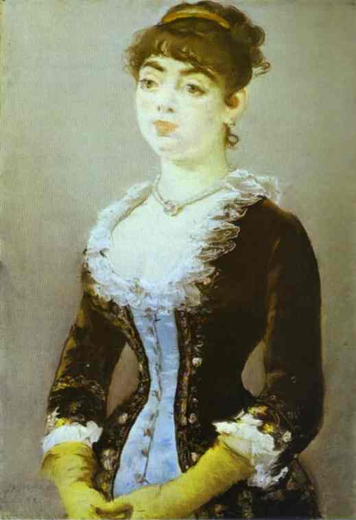 Portrait of madame Michel Levy (1882) - Edouard Manet Tablo