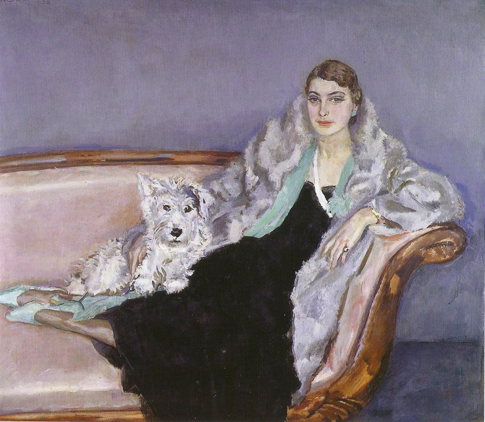 Portrait of the 20 year old Ina Leaves (1932) - Jan Sluyters Tablo