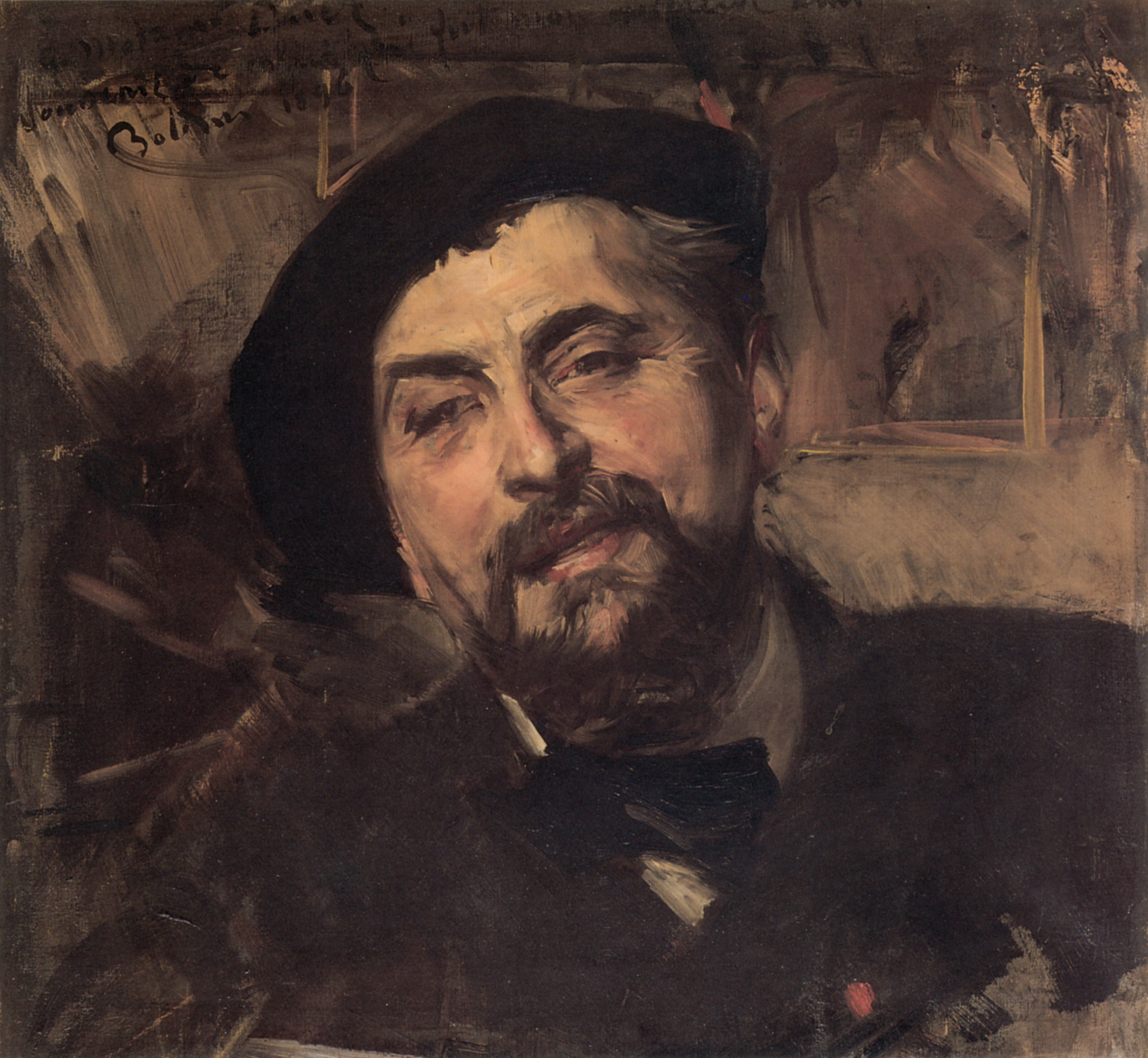 Portrait of the Artist Ernest Ange Duez (1896) - Giovanni Boldini Tablo