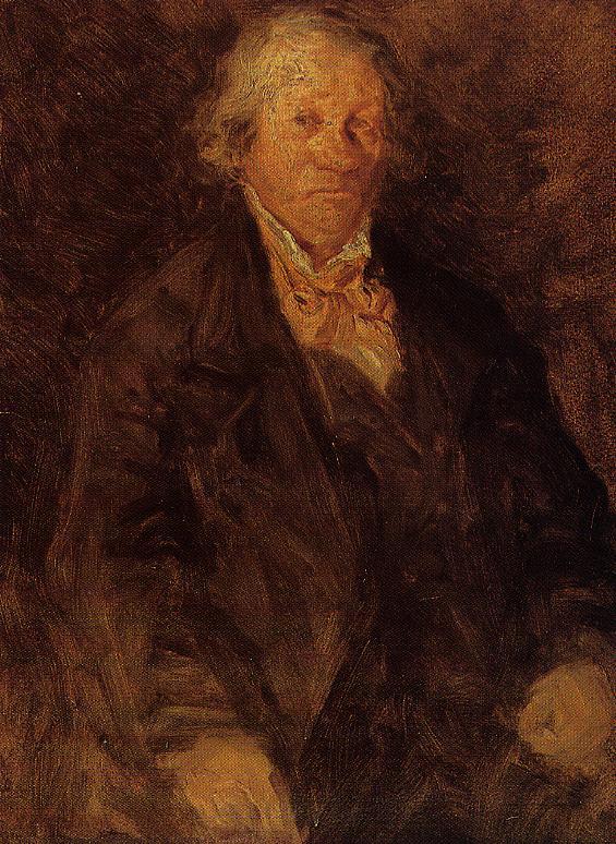 Portrait of the Artist's Father (Leonard Sebastien Boudin) (1850) - Eugène Boudin Tablo