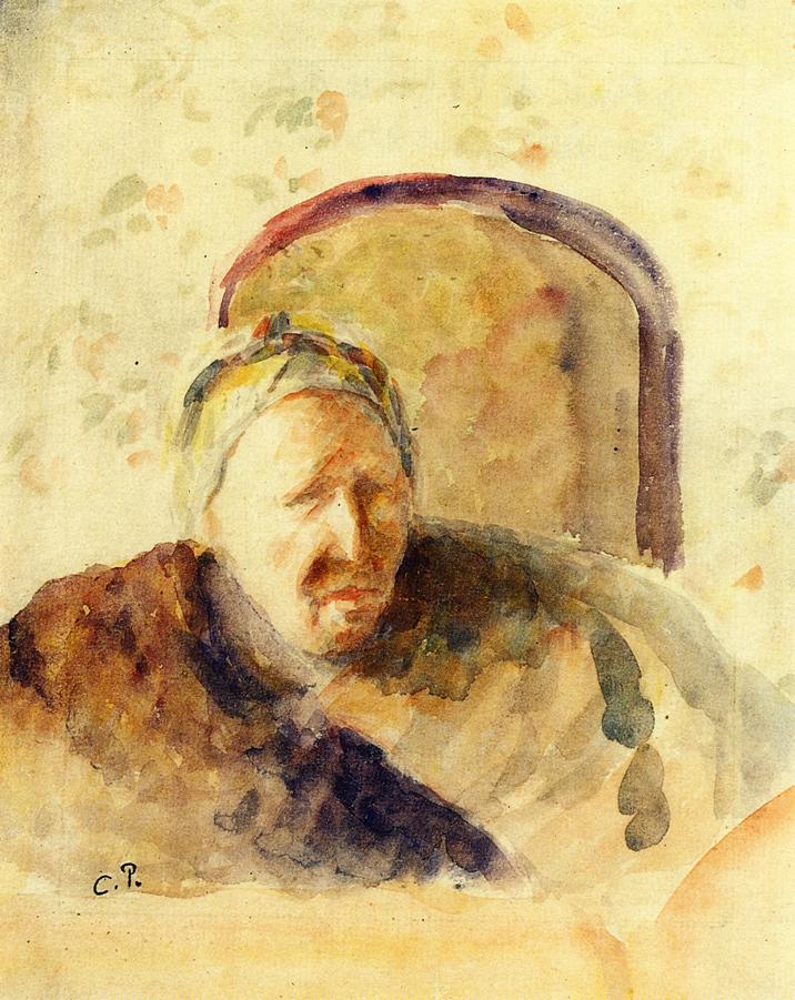 Portrait of the Artist's Mother (1888) - Camille Pissarro Tablo