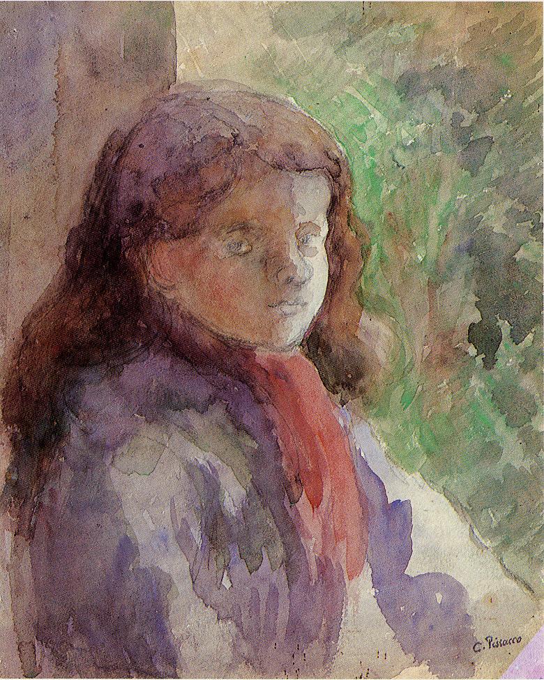 Portrait of the Artist's Son, Ludovic Rudolphe (1888) - Camille Pissarro Tablo