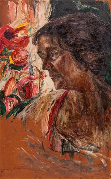 Portrait of the Artist`s Wife (1929) - Abraham Manievich Tablo