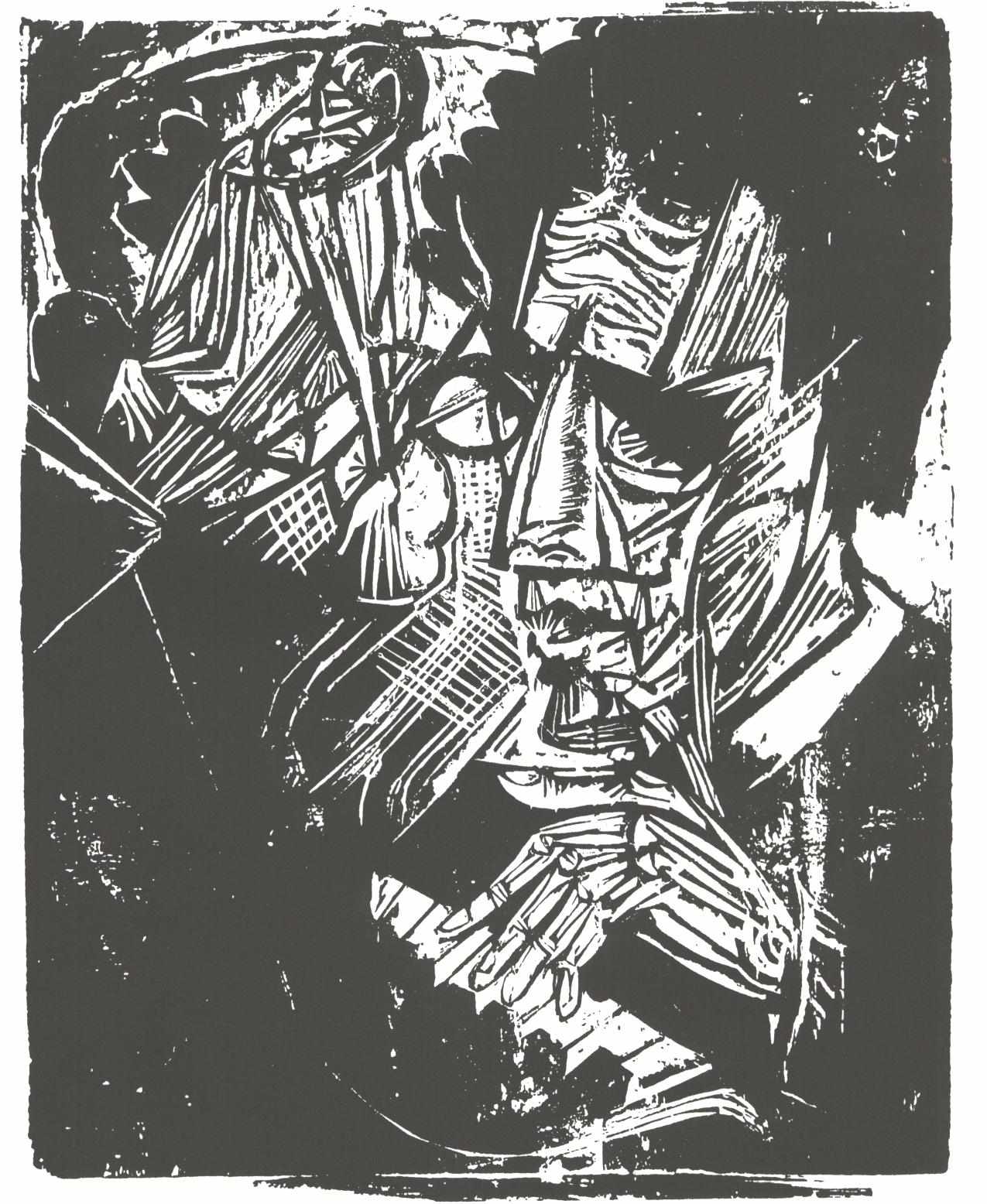 Portrait of the Conductor and Composer Otto Klemperer - Ernst Ludwig Kirchner Tablo