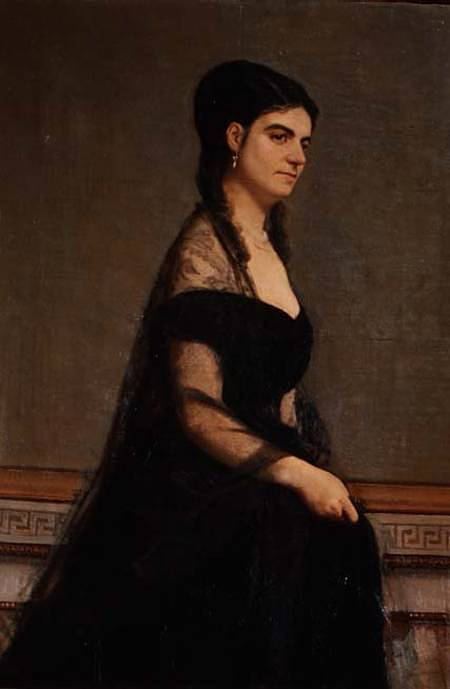 Portrait of the Contessa G. Tempestini - Giovanni Boldini Tablo