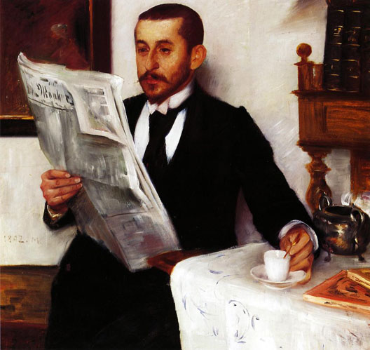 Portrait of the Painter Benno Becker (1892) - Lovis Corinth Tablo