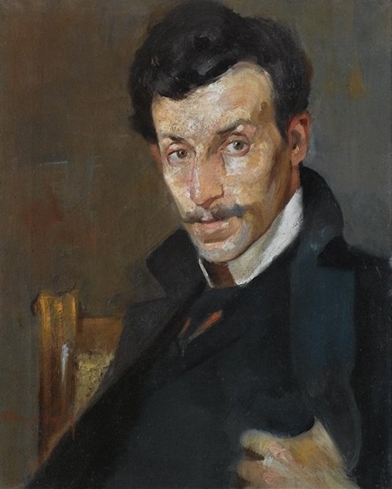 Portrait of the Painter Gerassimos Dialismas - Nikolaos Lytras Tablo