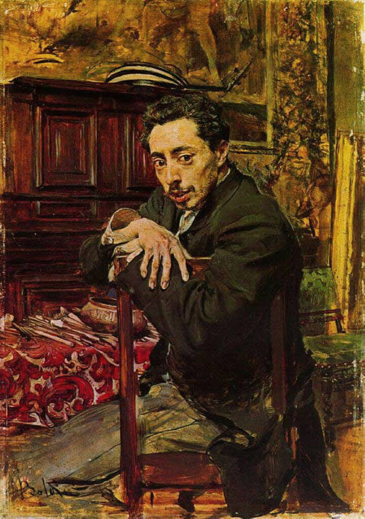 Portrait of the Painter Joaquin Araujo Ruano (1882) - Giovanni Boldini Tablo