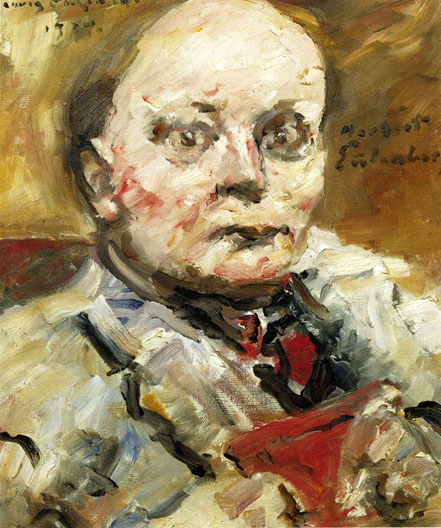 Portrait of the Poet Herbert Eulenberg (1924) - Lovis Corinth Tablo