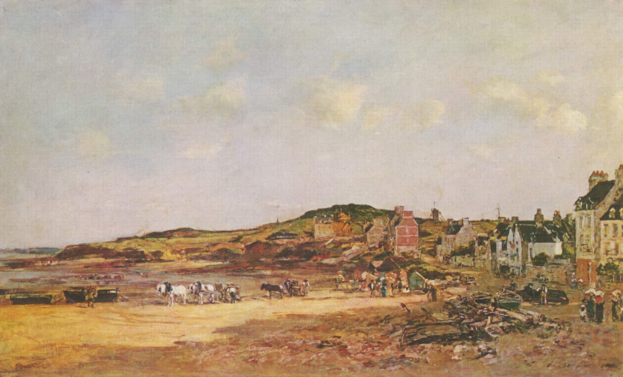 Portrieux (1874) - Eugène Boudin Tablo