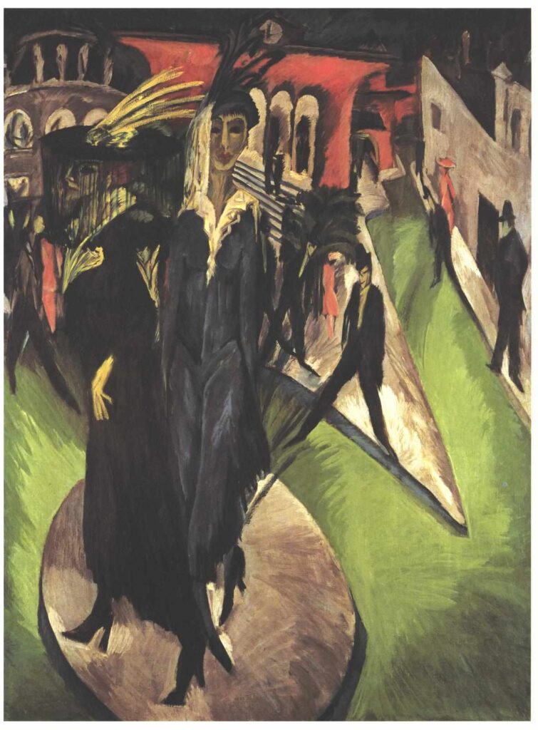 Potsdamer Platz - Ernst Ludwig Kirchner Tablo
