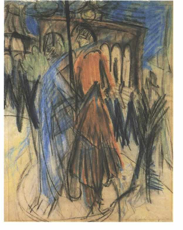 Potsdamerplatz - Ernst Ludwig Kirchner Tablo