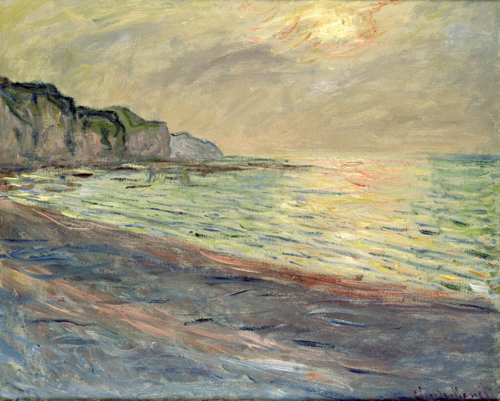 Pourville, Sunset (1882) – Claude Monet Tablo
