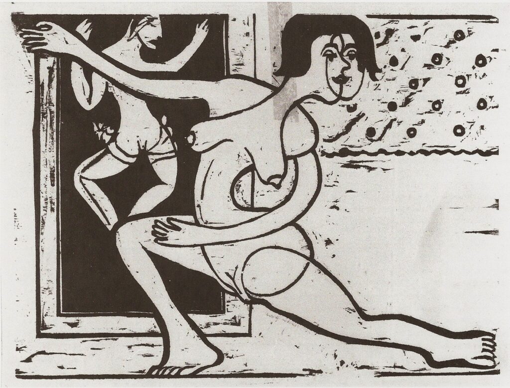 Practising Dancer (1934) - Ernst Ludwig Kirchner Tablo