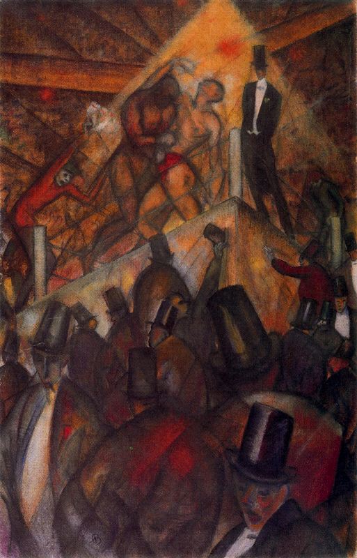 Prize fight - Albert Bloch Tablo