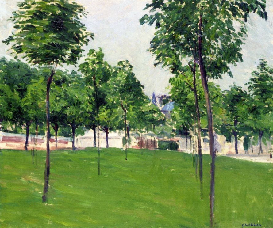 Promenade at Argenteuil (1883) - Gustave Caillebotte Tablo