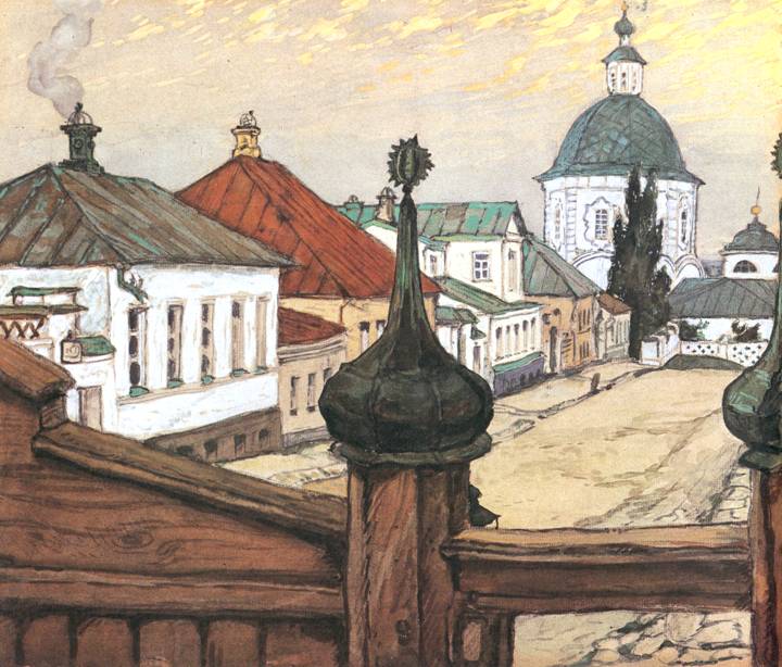 Province, Voronezh (1912) - Mstislav Dobuzhinsky Tablo