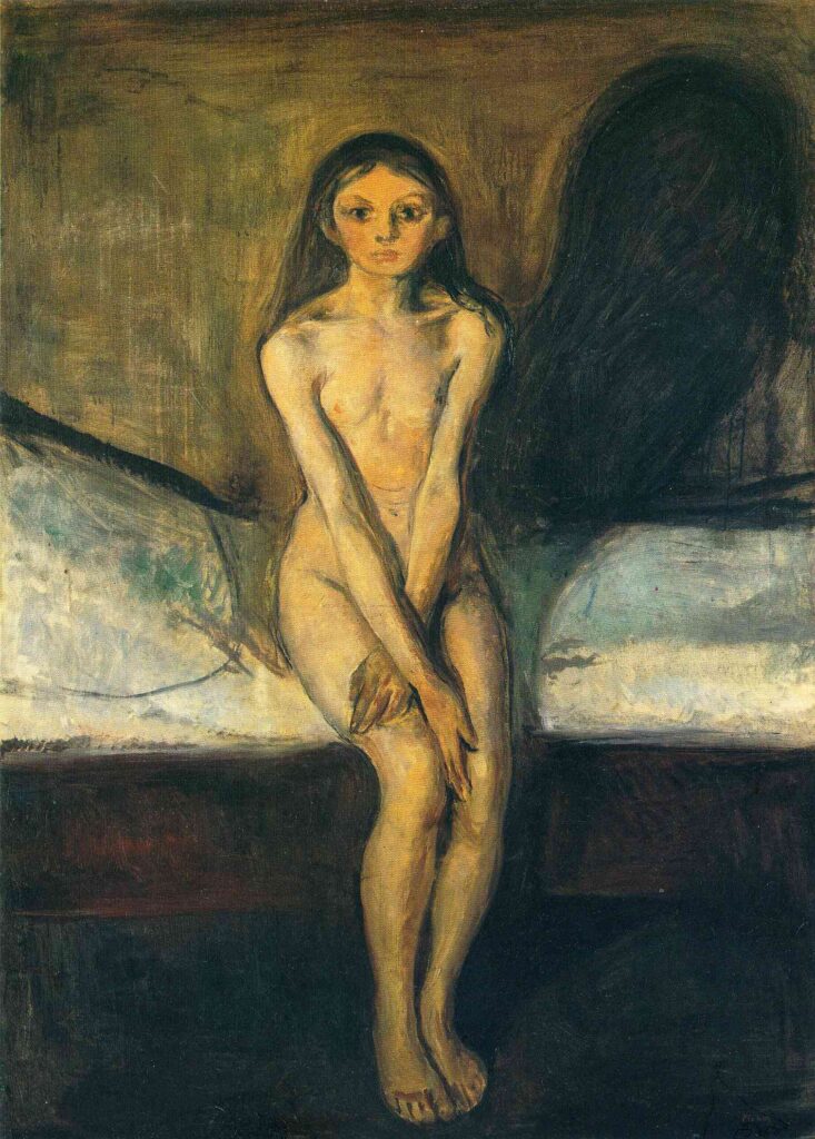 Puberty (1894) - Edvard Munch Tablo