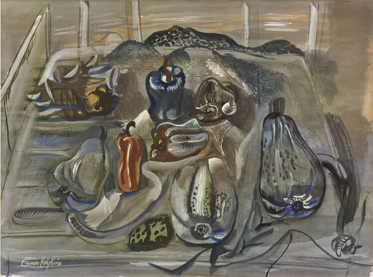 Pumpkins - Frances Hodgkins Tablo