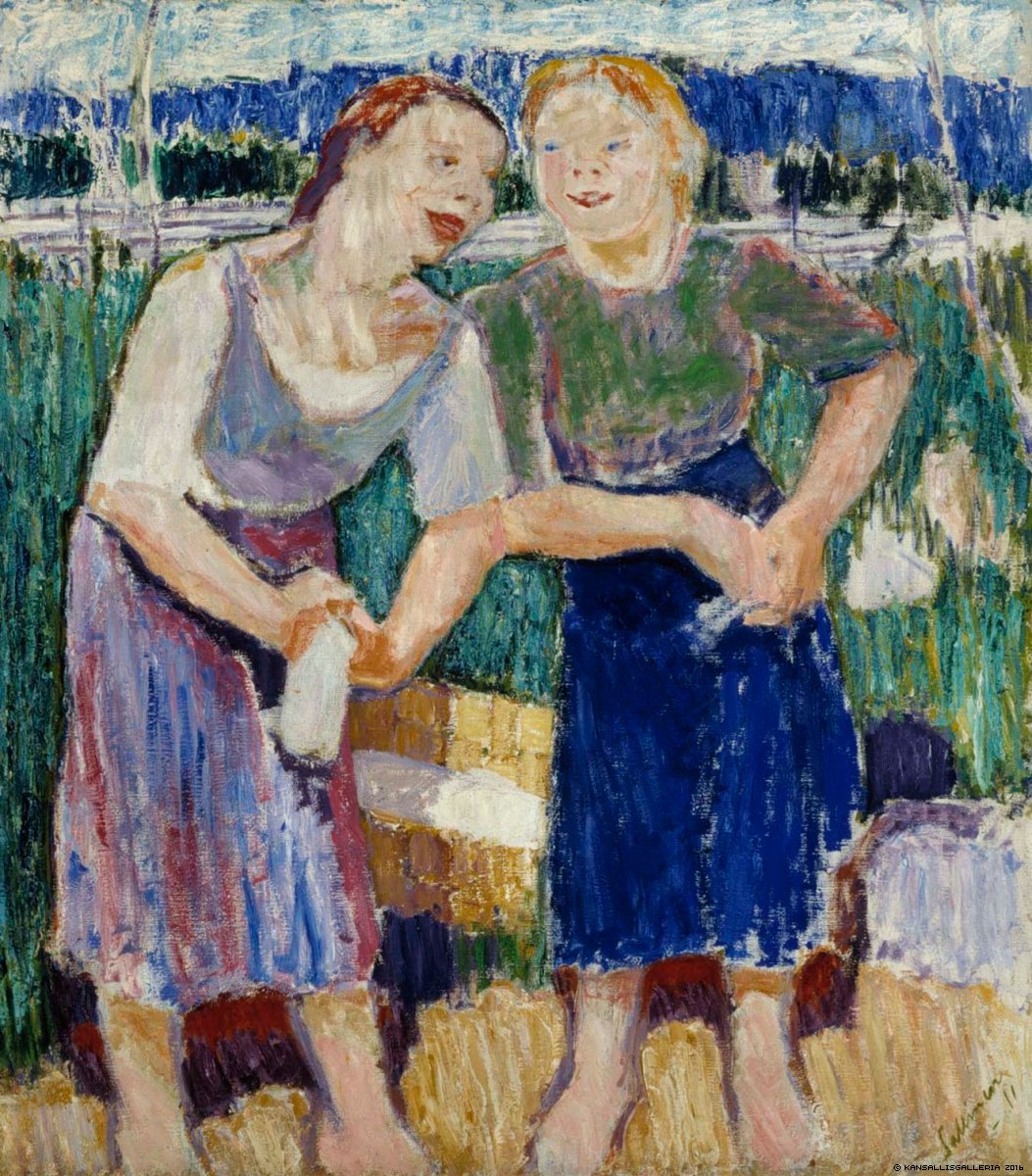 Pyykkärit (1911) - Tyko Sallinen Tablo