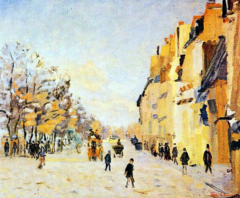 Quai de la Gare, Snow (1874) - Armand Guillaumin Tablo