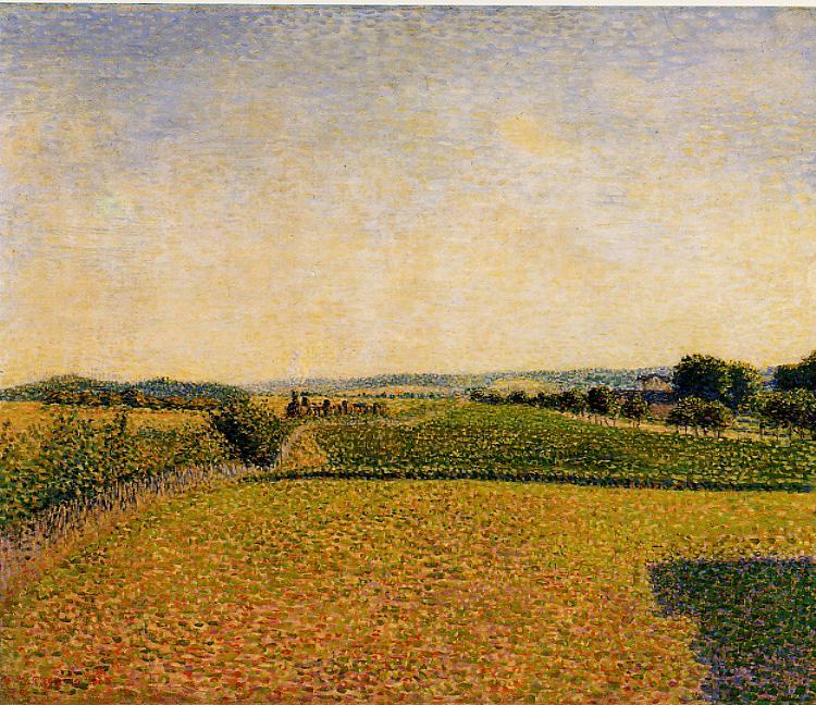 Railroad to Dieppe (1886) - Camille Pissarro Tablo