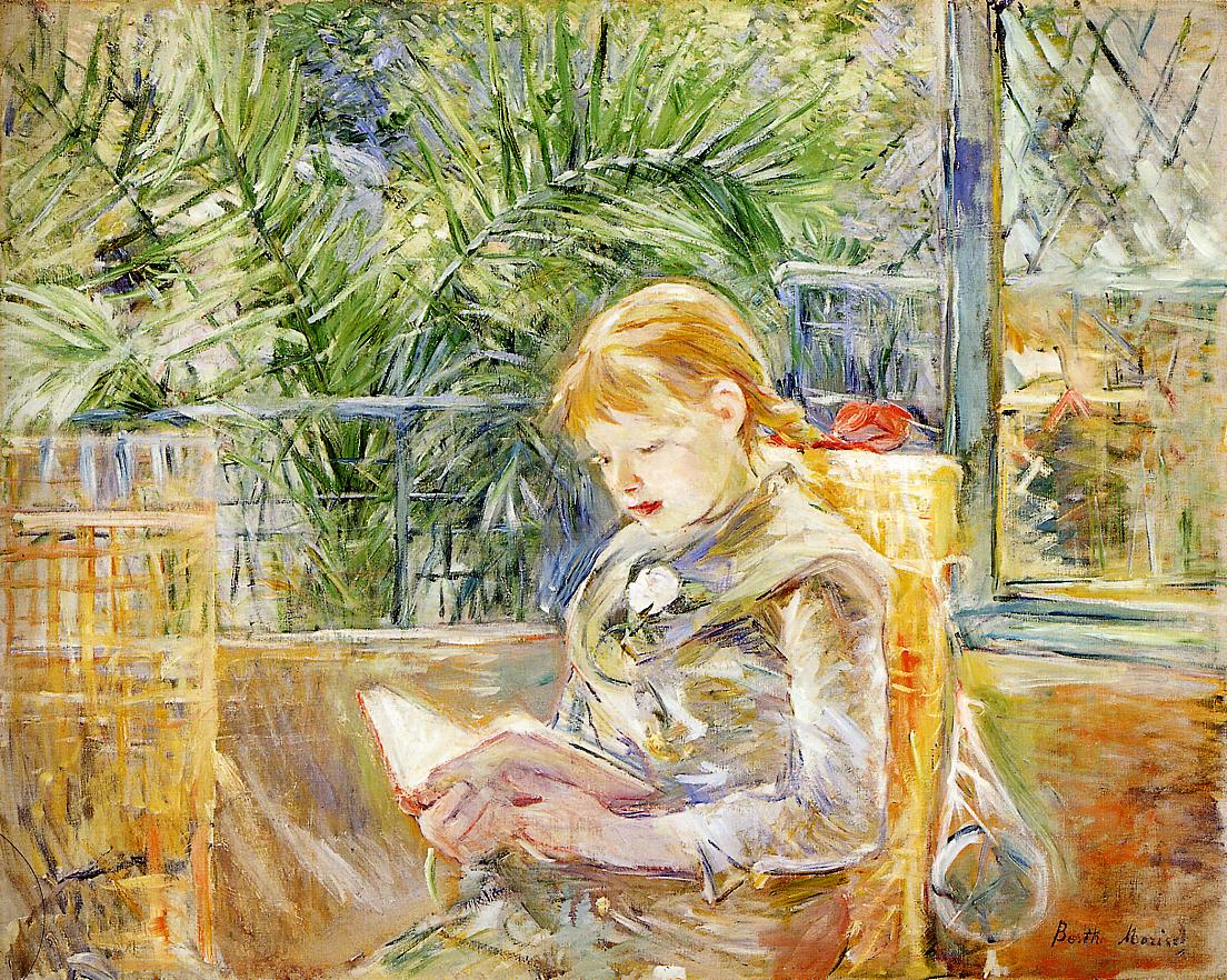 Reading (1888) - Berthe Morisot Tablo