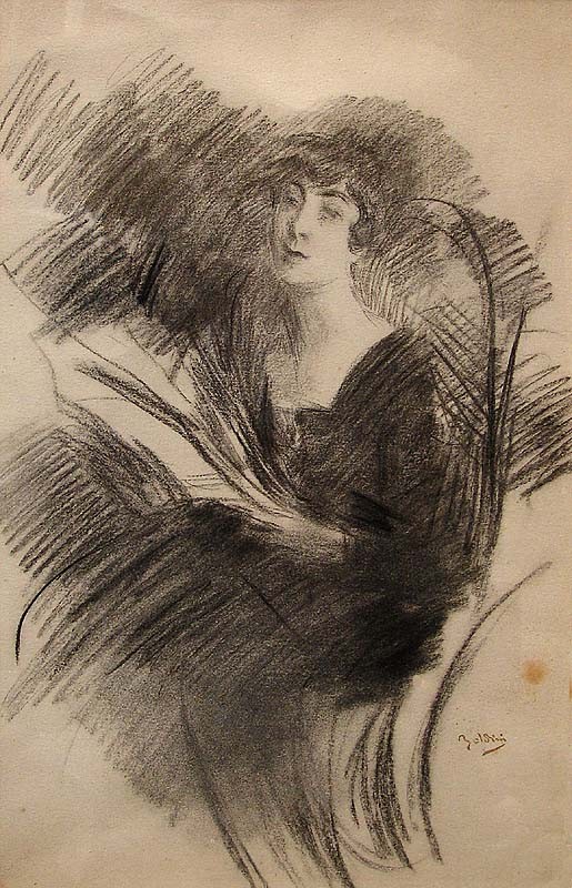 Reading - Giovanni Boldini Tablo