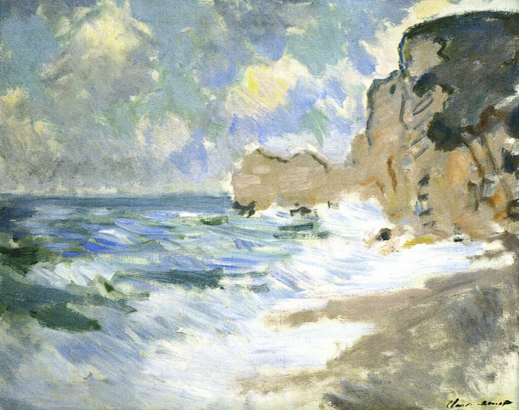 Receding Waves (1883) - Claude Monet Tablo