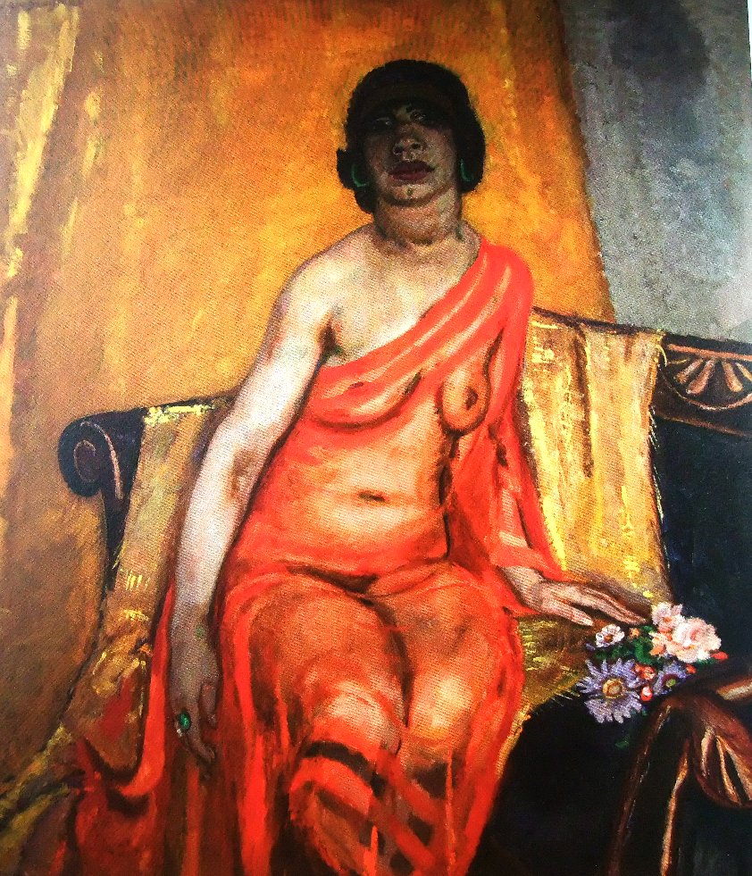 Recumbent female nude (1922) - Jan Sluyters Tablo