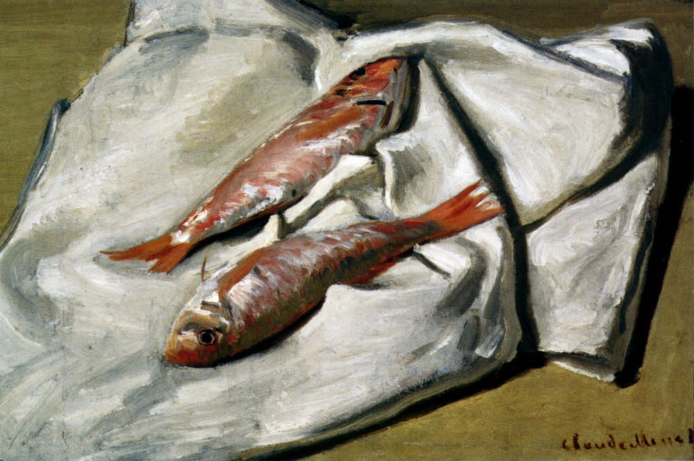 Red Mullets (1869) - Claude Monet Tablo