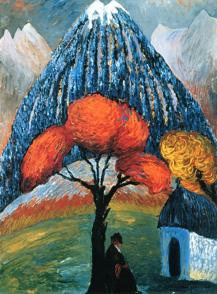 Red Tree (1910) - Marianne von Werefkin Tablo