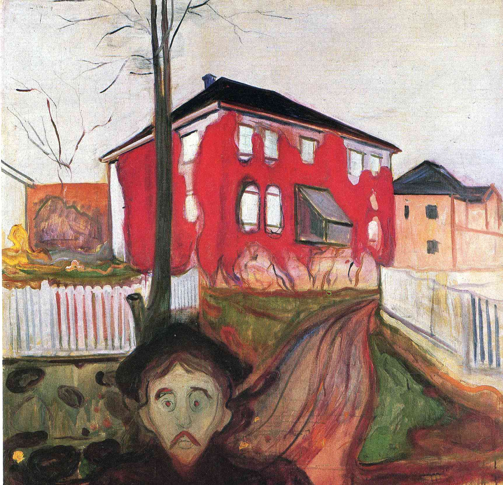 Red Virginia Creeper (1898) - Edvard Munch Tablo