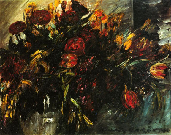 Red and Yellow Tulips (1918) - Lovis Corinth Tablo