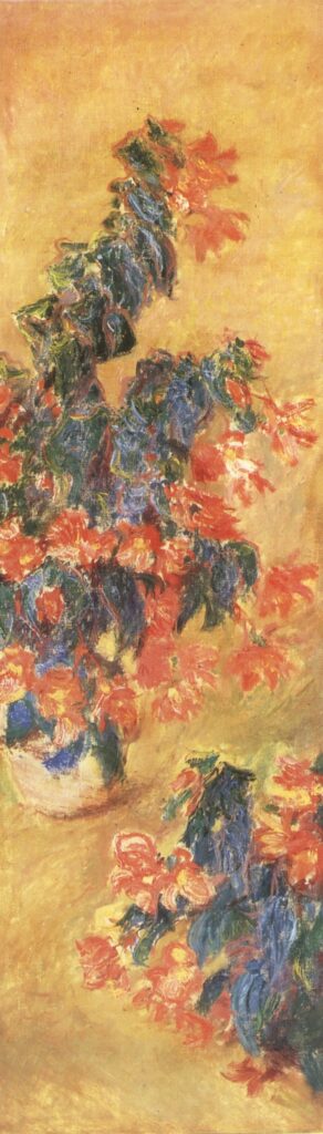 Red azaleas in a Pot (1883) - Claude Monet Tablo