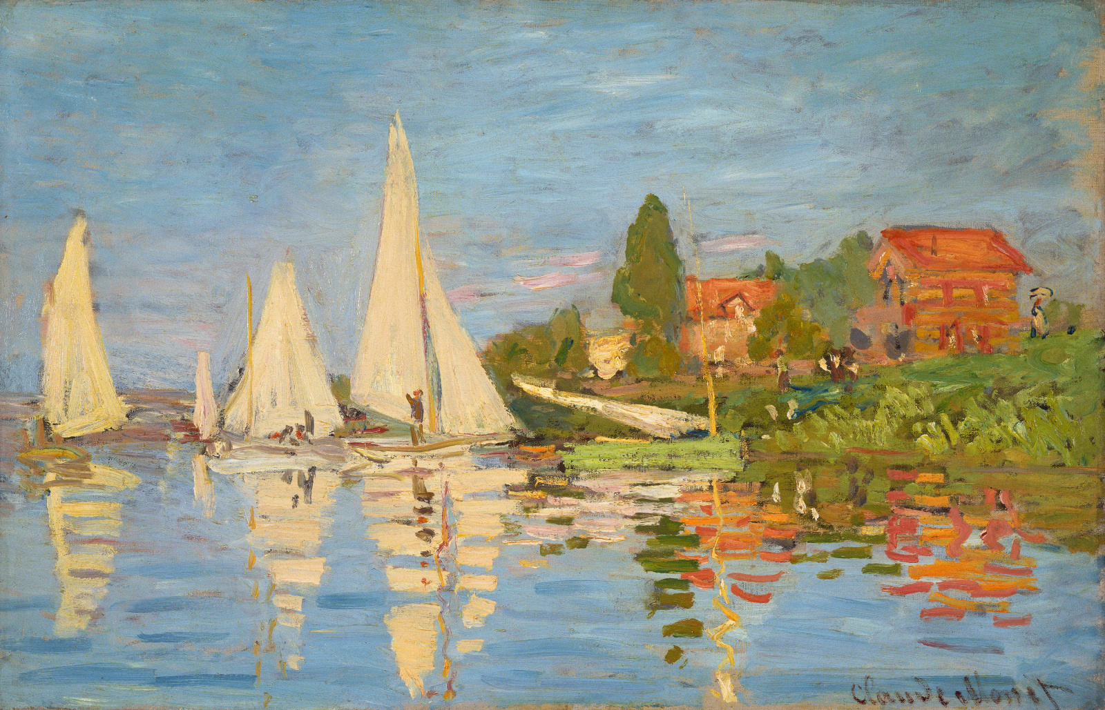 Regatta at Argenteuil (1872) - Claude Monet Tablo