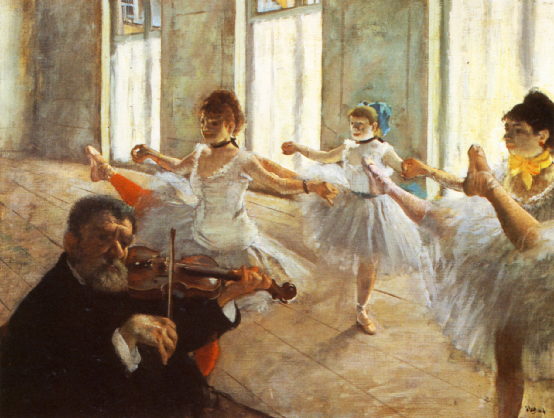 Rehearsal (1879) - Edgar Degas Tablo