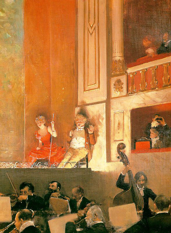 Representation at the Theatre des Varietes (1888) - Jean Béraud Tablo