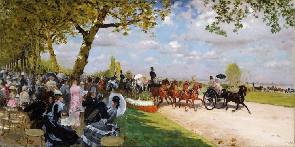 Return from the Races (1875) - Giuseppe De Nittis Tablo