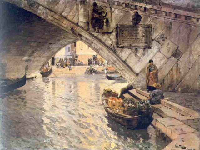 Rialto (1895) - Frits Thaulow Tablo
