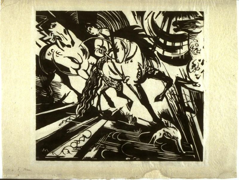 Riding School (1913) - Franz Marc Tablo