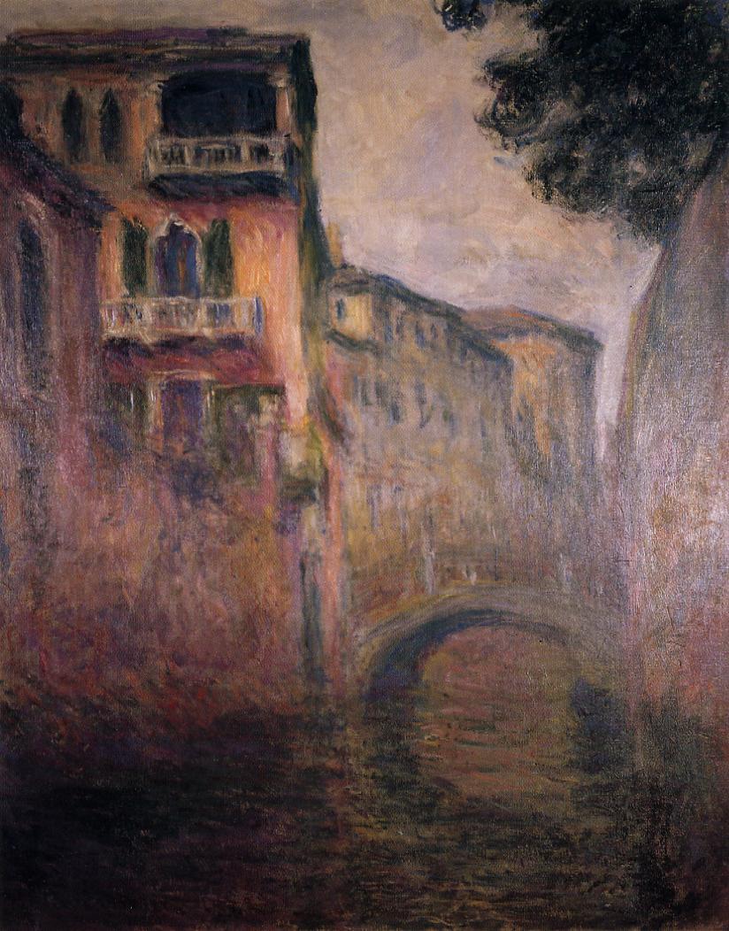 Rio della Salute 02 (1908) - Claude Monet Tablo