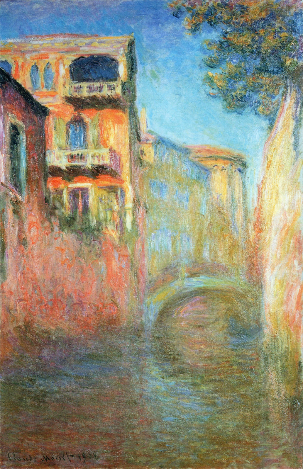 Rio della Salute (1908) - Claude Monet Tablo
