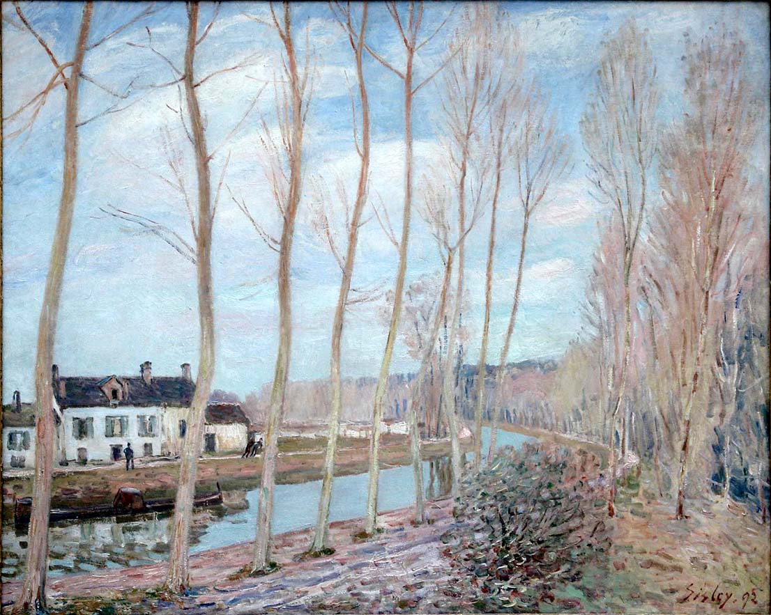 River Loing (1892) - Alfred Sisley Tablo