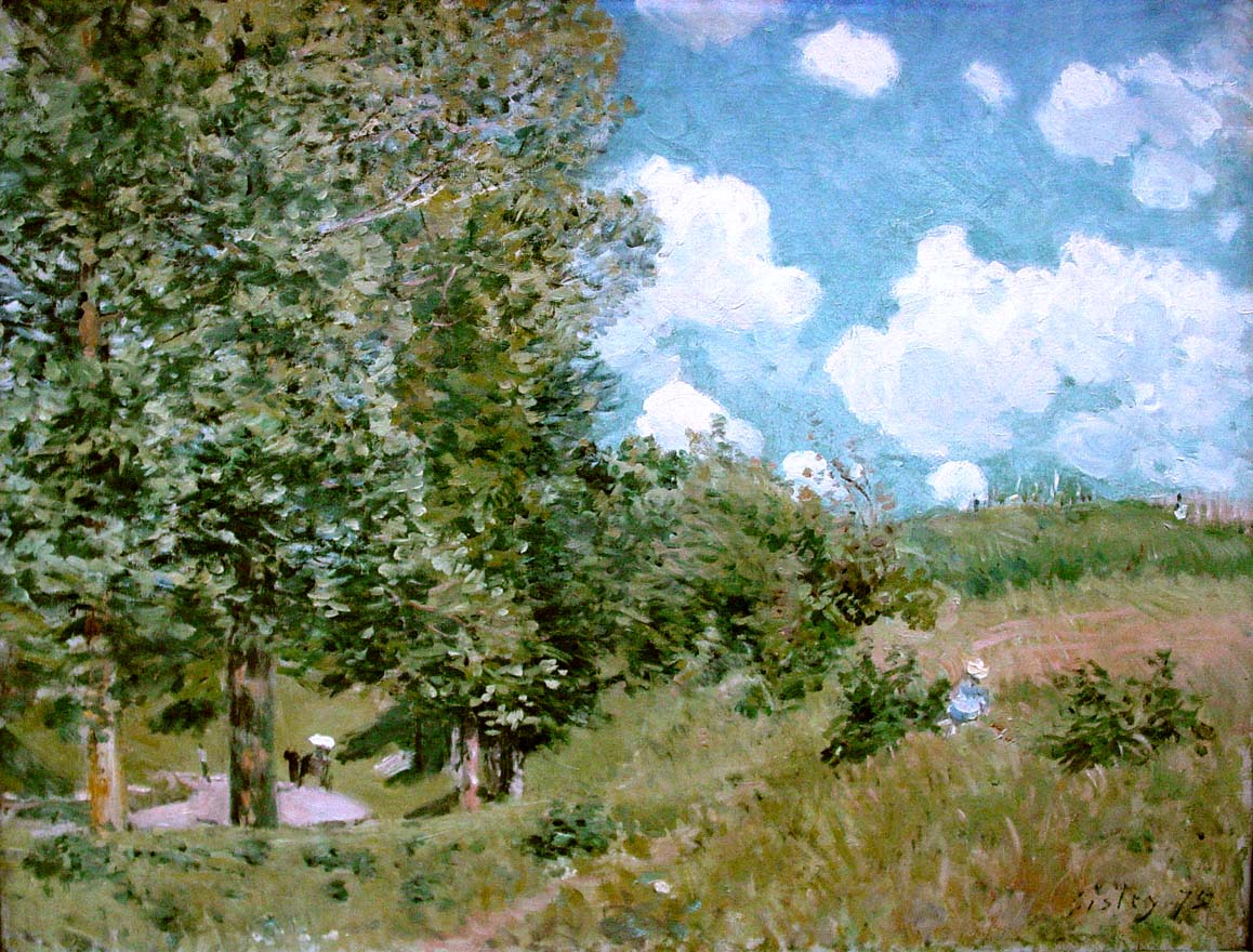 Road from Versailles to Saint Germain (1875) - Alfred Sisley Tablo