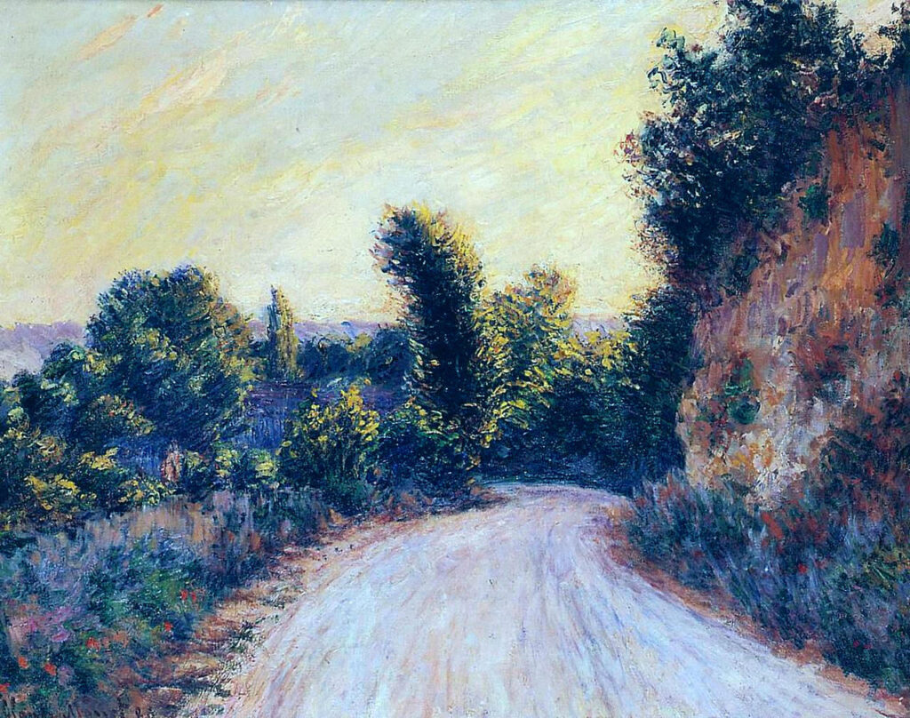 Road near Giverny (1885) - Claude Monet Tablo