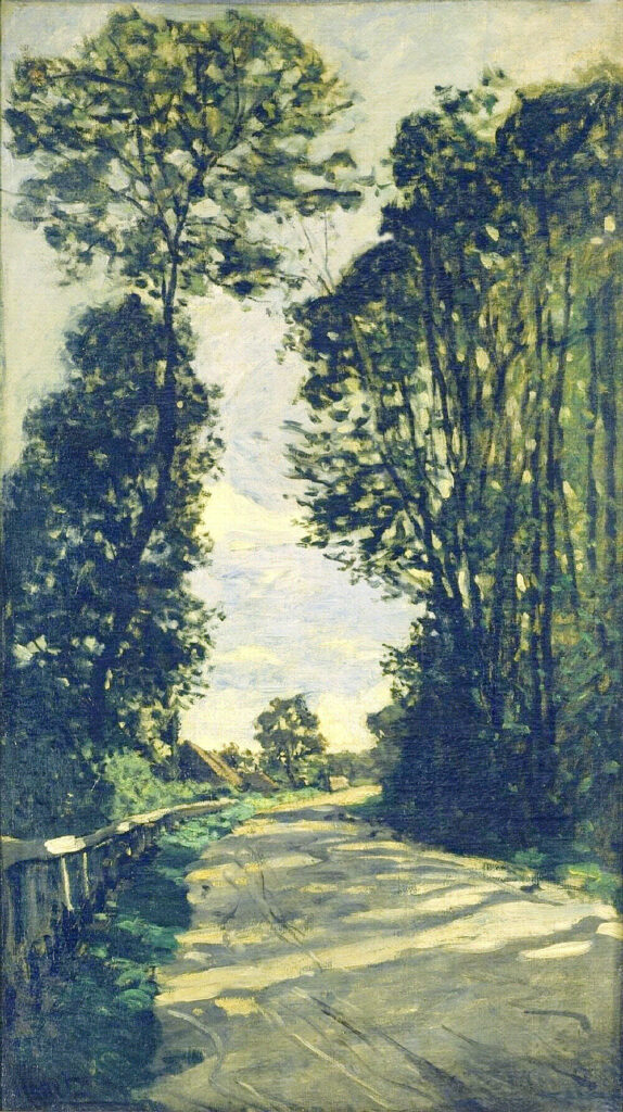 Road to the Saint Simeon Farm (1864) - Claude Monet Tablo