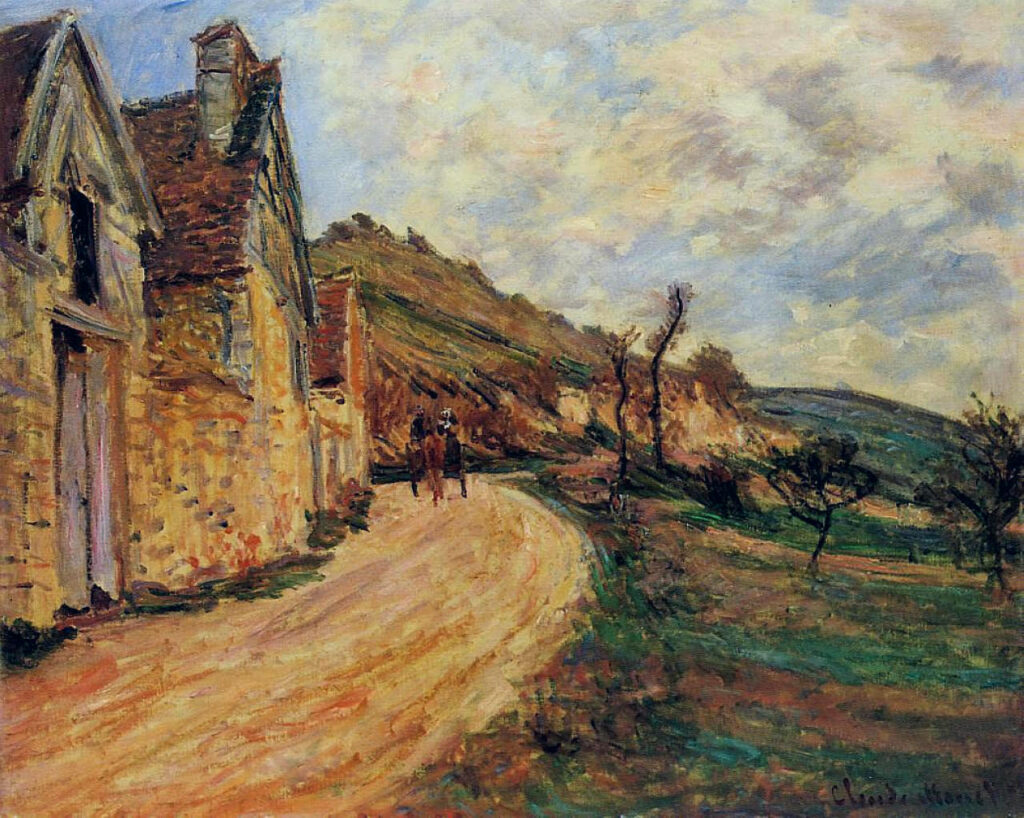 Rocks at Falaise near Giverny (1885) - Claude Monet Tablo